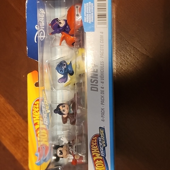 HOT WHEELS RacerVerse | DISNEY 4 Pack | Mickey / Vanellope / Stitch / Hiro | NEW - Picture 1 of 6